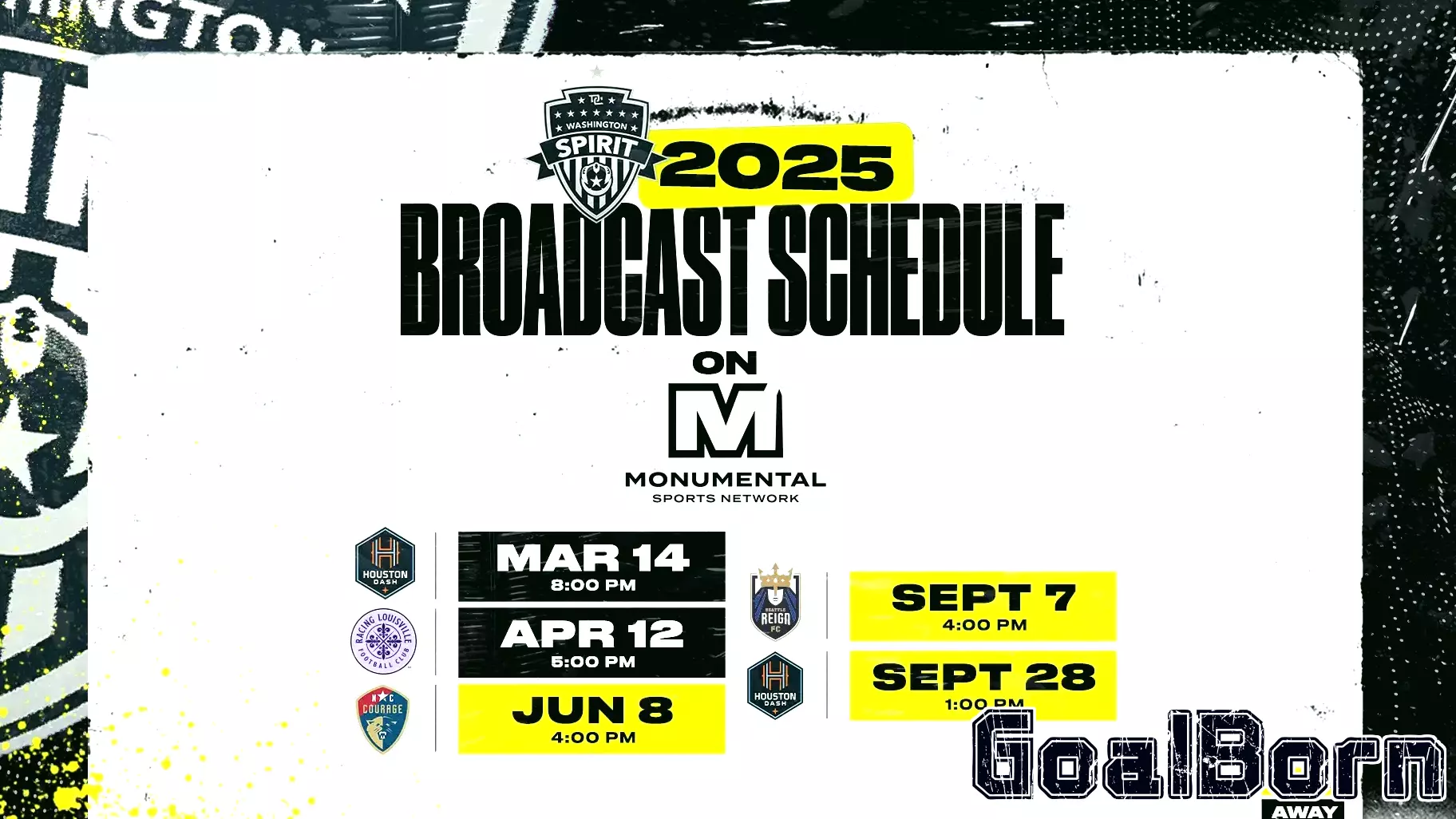 Washington Spirit Matches Set to Air on Monumental Sports Network